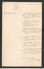 k.k. naturhistorisches Hofmuseum, Intendanzakten 1885-1896 (Hauer), Aktenzahl Z.633/1890, Seite 1